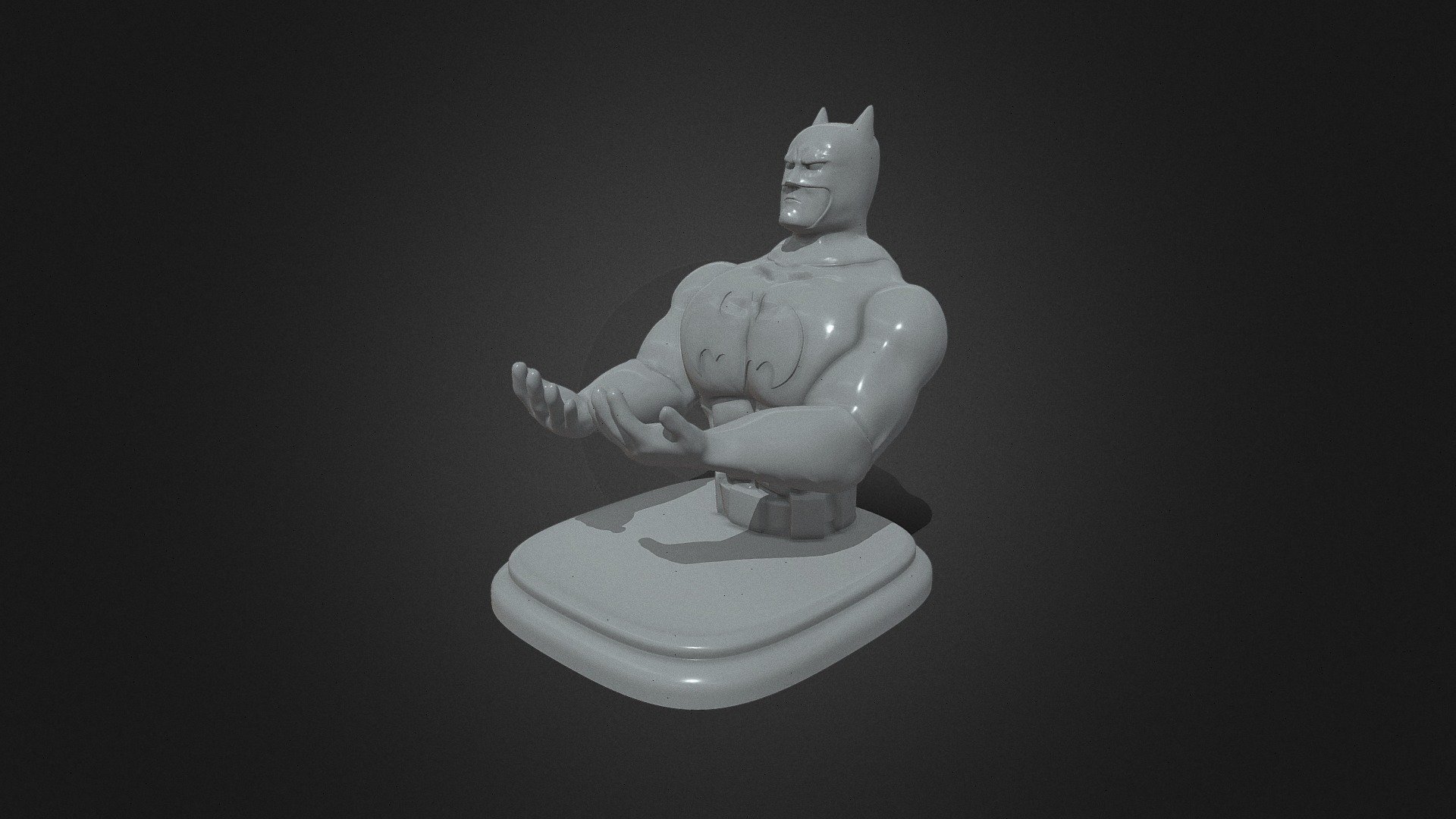 Model ready for FDM and SLA:
Introducing the Batman Controller Stand, a heroic addition to your gaming setup that combines functionality with iconic design. Crafted with precision and inspired by the Dark Knight himself, this 3D-printable model offers a stylish and practical solution for displaying your gaming controller. Featuring the unmistakable Batman logo and sleek silhouette, this stand adds a touch of Gotham City to your gaming space while keeping your controller easily accessible. With its sturdy construction and precise dimensions, it provides a secure resting place for your controller when not in use. Elevate your gaming experience and showcase your love for Batman with this must-have accessory for any gaming enthusiast.

To purchase this printed model visit our store at
https://shorturl.at/zIR13