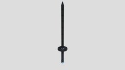 Tanjiro katana from Demon slayer for Minecraft katana, pixel-art, blockbench, tanjiro, low-poly, minecraft, voxel, tanjiro-katana
