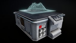 Sci fi Hologram Table hologram, science, unrealengine4-unity5, sci-fi-tank, gamereadyasset, gameready-lowpoly, sci-fi-technology, 4k-textures, blender3d, sci-fi, gamereadyasset3d, hologram-desk