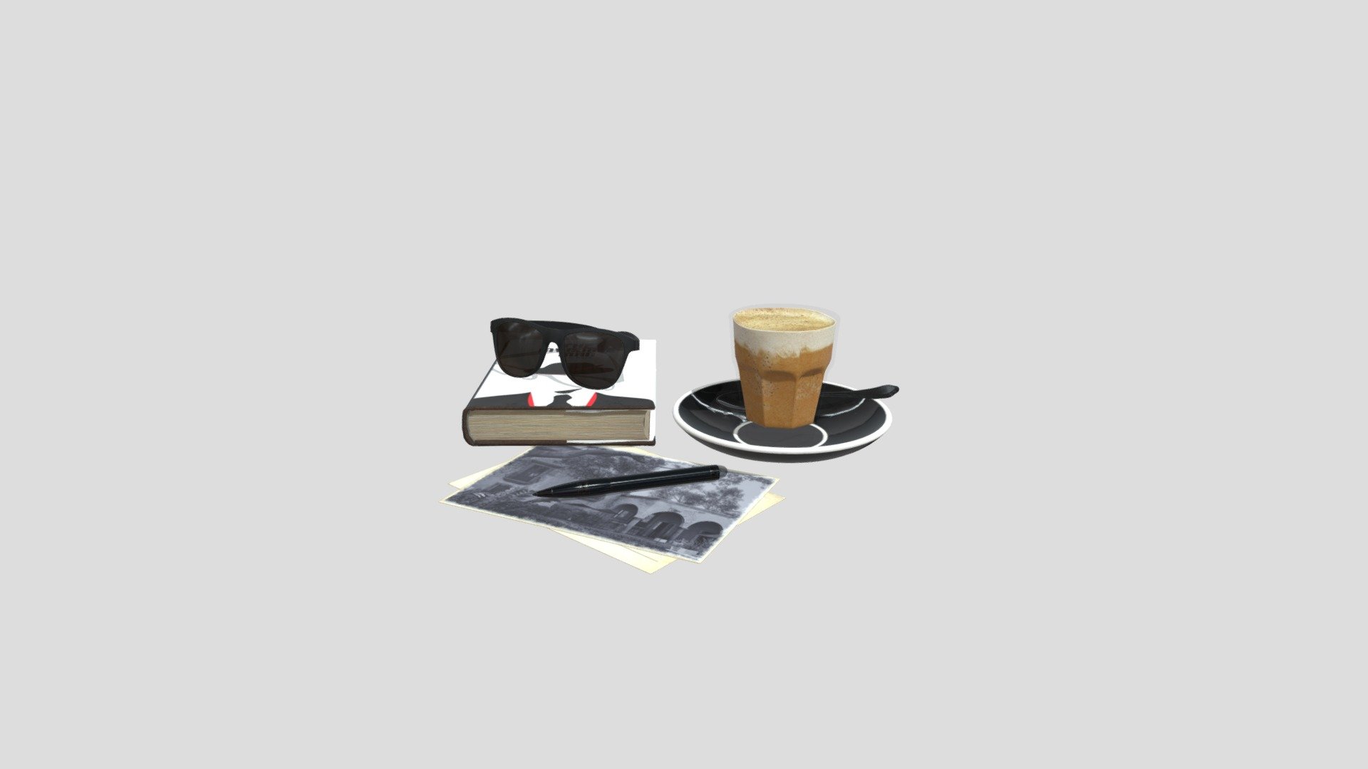 One set of high quality 3d-scanned food, tableware and cutlery models. It was made with the highest attention to details and can be rendered in close-ups. All objects are ready to use and are perfect for kitchen, restaurant and bar interiors. This image was rendered in V-Ray with 3ds max Scene is not included To unpack, download free&nbsp;7-Zip&nbsp;file archiver