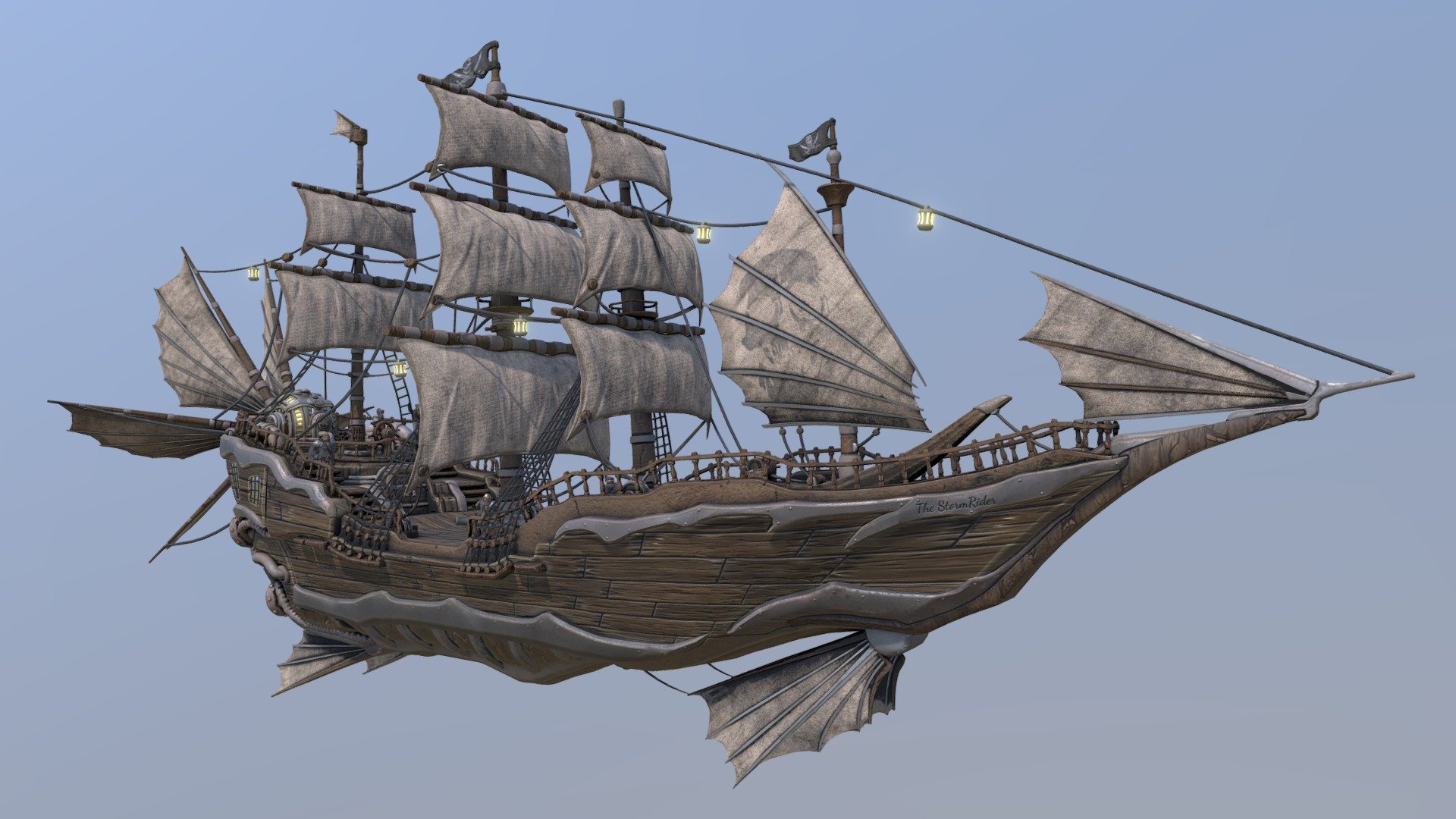update: i made an artsation post of it with some clean renders here if you want to see more :p https://www.artstation.com/artwork/dODQxW           3d scene i made over the last month. It's one of the biggest project i've ever done, combining a lot of characters, a ton of hard surface modelling and texturing all in one big scene! (i apologise for the heavy poly count, the project turned out to be quite big, the loading time is worth it tho :p )