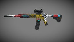 M416 Gun m416, pubg, pubg-skins, gameasset, gun, skin