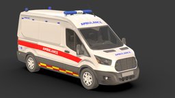 ambulance car police, vehicles, ambulance, doctor, pack, fire, models, mercedes, mercedes-benz, 3d, vehicle, car