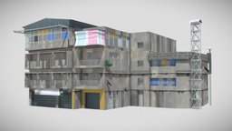 Abandoned Worker's home abandoned, old, dystopian, sci-fi, house, building