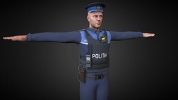 romanian police uniform police, sculpting, rig, romania, realistic, uniform, policeman, sculptgl, gamereadymodel, substancepainter, character, 3d, blender, model, man, animation, 3dmodel, textured, gameready