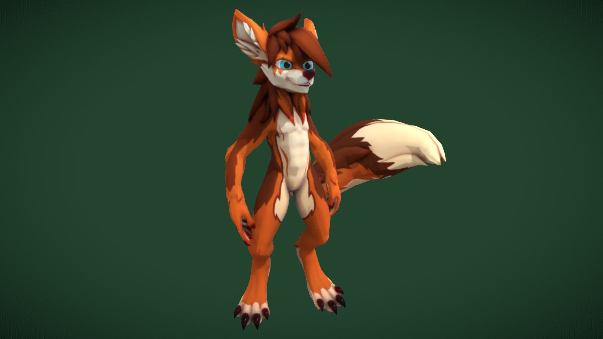 A humanoid-fox character.




Sculpt, retopology, rigging and animation made with Blender.

Textured with Substance Painter.

Currently the model has an Idle animation only, but I might be updating this post with new animations as I continue to make them.

Thanks for reading 😋💜