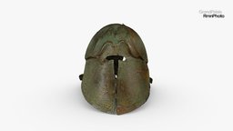 Casque apulo-corinthien à décor gravé archeology, animals, corinthian, engraved, italia, decor, museum, copper, hole, francecollections, saint-germain-en-laye, apulo-corinthian, helmet, noai