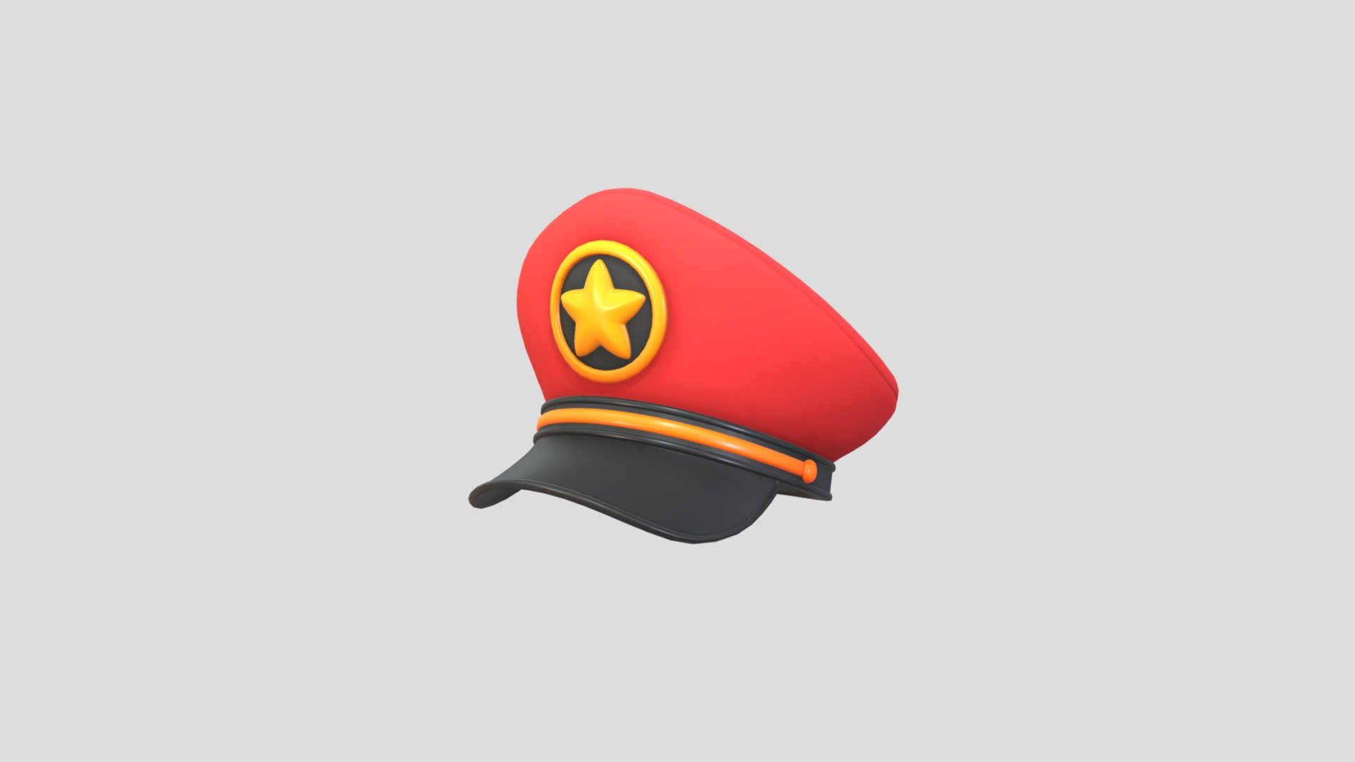 Cartoon Star Officer Hat 3d model.      
    


Clean topology    

No Rig                          

Non-overlapping unwrapped UVs        
 
Ready for game engines 
 


File Formats       
 
3dsMax(2024) / FBX / OBJ   
 

PNG textures               

2048 x 2048 px               
 
( 7 Base Color / Roughness ) 

                        

2,150 poly                         

2,399 vert                          
