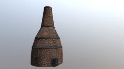 A Pottery Kiln brick, vintage, pottery, industry, grunge, clay, chimney, 1800, kiln