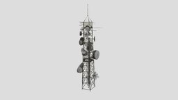 antenna towers 10 AM227 Archmodel tower, antenna, architectural, elements, towers, antennas, 3d, model