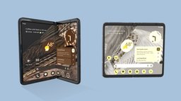 google Pixel Fold 2023 all colors rigid animated google, 4k, fold, phone, pixel, 2023, pixelfold