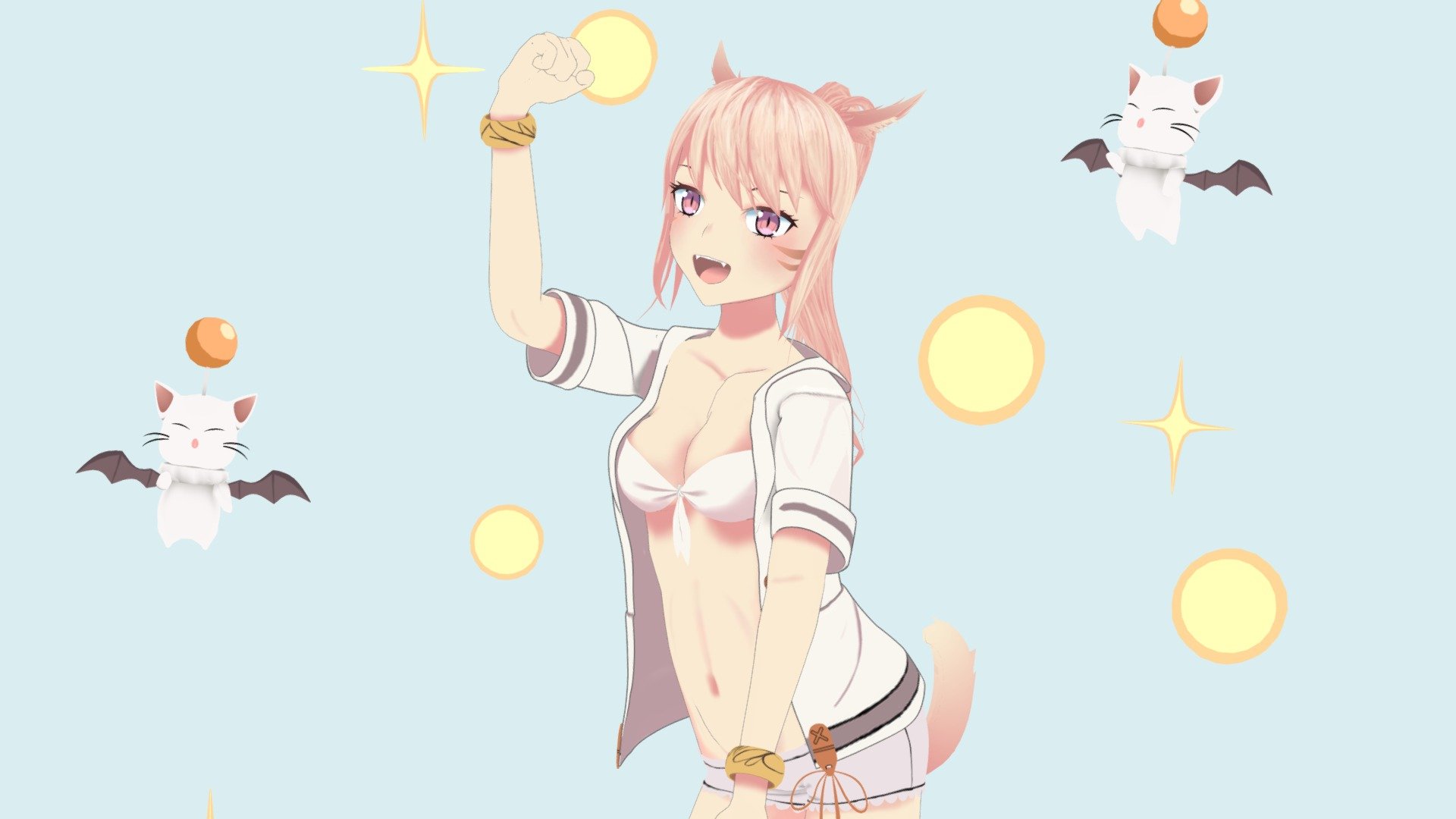 I really like this painting, I tried my hard work to get it done, but there are still many problems

original art：ももこ https://www.pixiv.net/artworks/57741459