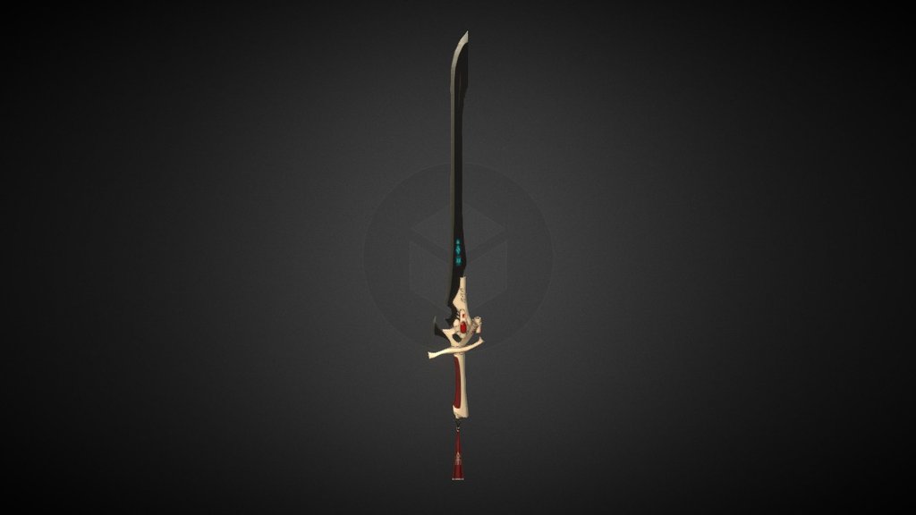 Eldar's power sword from W40K. 
WIP : first part of a full character project. Sword only for now. Banshee is coming.

No commercial use.