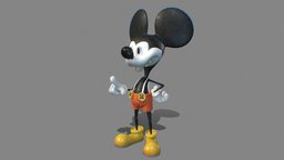 Mickey Mouse - Fan Art fanart, mouse, disney, mickeymouse, mickey-mouse, disneycharacters, character, model3d, rendering