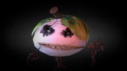 Let me put a smile on this face ! - Pumker green, ivy, batman, bad, generator, fast, dc, scary, enemy, joker, haloween, leafs, halloween-2019, maya, knife, low-poly, hand-painted, substance-painter, halloween, pumpkin, evil, noai