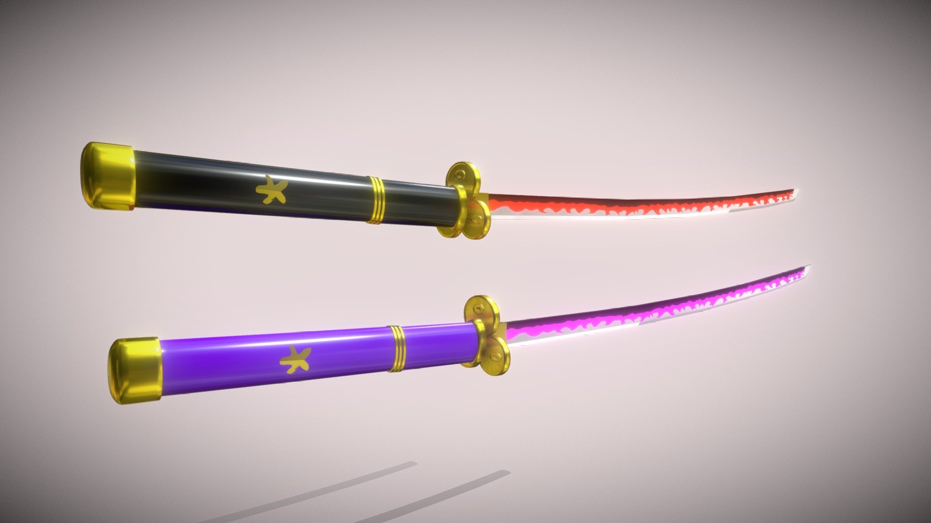 Low poly sword/katana Enma - Zoro 

I really love One piece <3