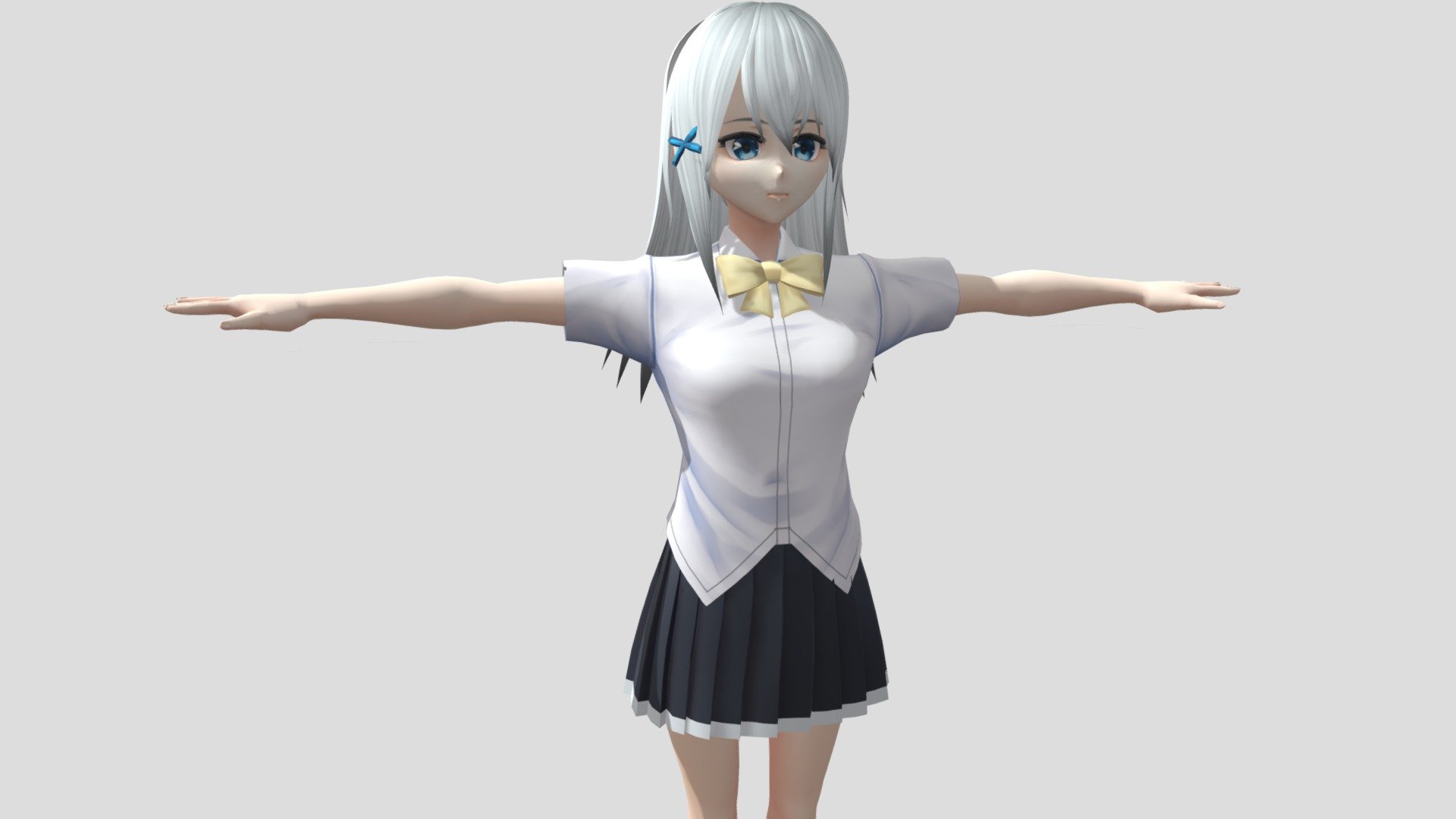 
Model preview

Model sell on CGTrader:alex94i60



This character model belongs to Japanese anime style, all models has been converted into fbx file using blender, users can add their favorite animations on mixamo website, then apply to unity versions above 2019



Character : Ona

Verts:19405

Tris:28244

Seventeen textures for the character



This package contains VRM files, which can make the character module more refined, please refer to the manual for details



▶Commercial use allowed

▶Forbid secondary sales



Welcome add my website to credit :

Sketchfab

VRoidHub

