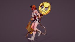 A.B.A - Guilty Gear Fanart sculpt, b3d, key, chains, guiltygear, aba, substancepainter, character, blender, zbrush, stylized, posedcharacter