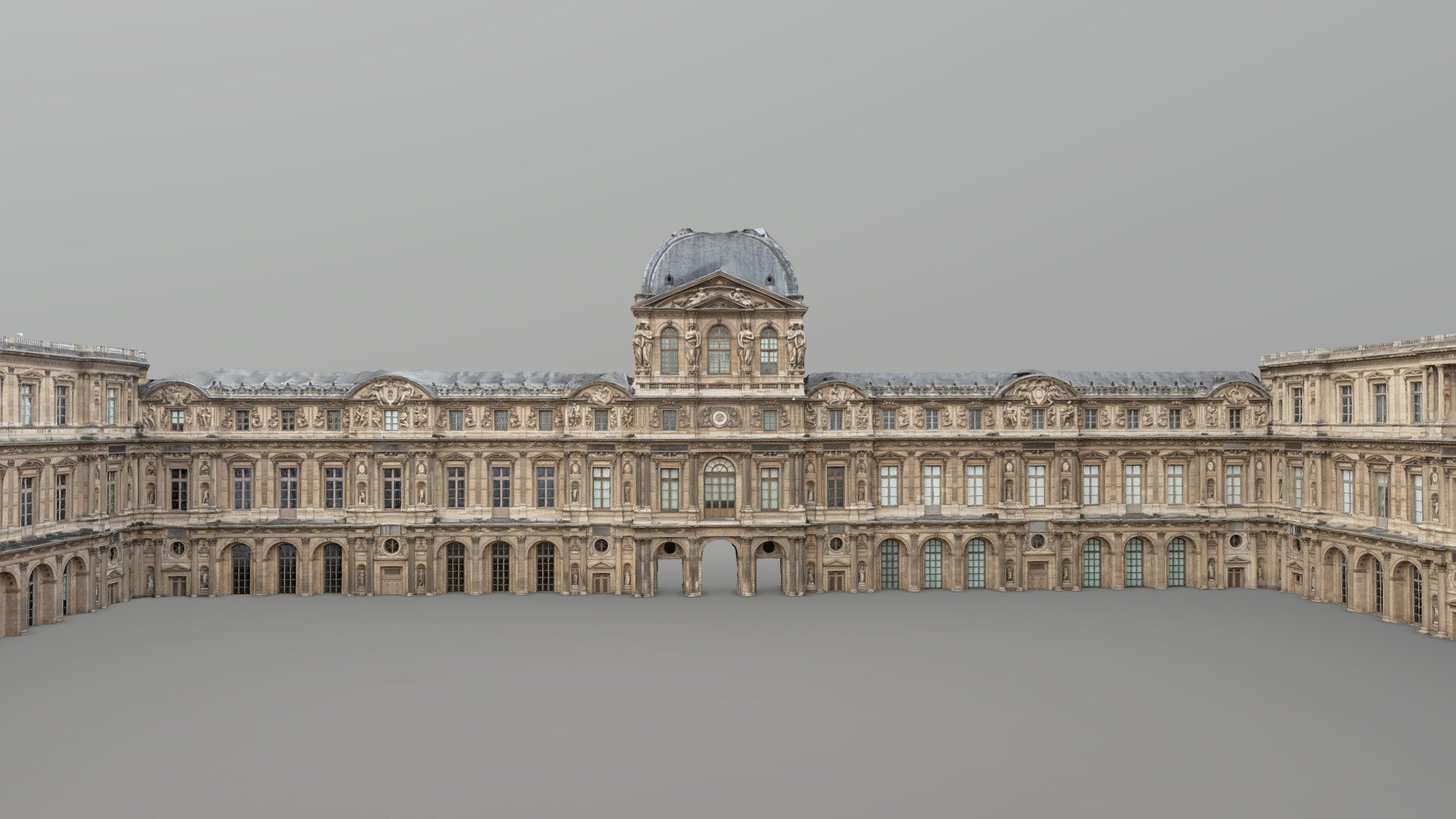 The Cour Carrée (Square Court) is one of the main courtyards of the Louvre Museum. It was the palace for the kings and queens from 1546 until 1682 (Louis XIV chose Versailles).

Reconstructed with Reality Capture without drone (368 images).

8K + 16k textures (diffuse and normal).