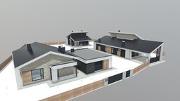 Complex of minimal houses 110+130+60+70+50 modernhouse, minimalism, housedesign, projecthouse, it-arc