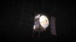 Science Probe Satellite instrument, planet, scanning, solar, b3d, antenna, communication, tech, electronic, explore, orbital, travel, probe, dish, satellite, surveillance, panel, 4k, metal, science, survey, unmanned, outerspace, deepspace, measurements, advancement, blender, vehicle, scifi, futuristic, technology, animated, radio, rigged, space