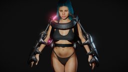 Mechanic Arms steampunk, cyberpunk, sss, woman, blendernation, girl, female, robot