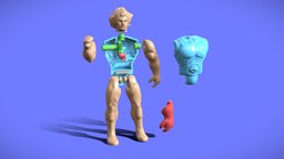 80s THUNDERCATS LIONO FIGURE - CUSTOM PRE-CUTTED toy, figure, vintage, retro, thundercats, motu, he-man, heman, mumm-ra, gijoe, liono, 3dscanvault, mummra