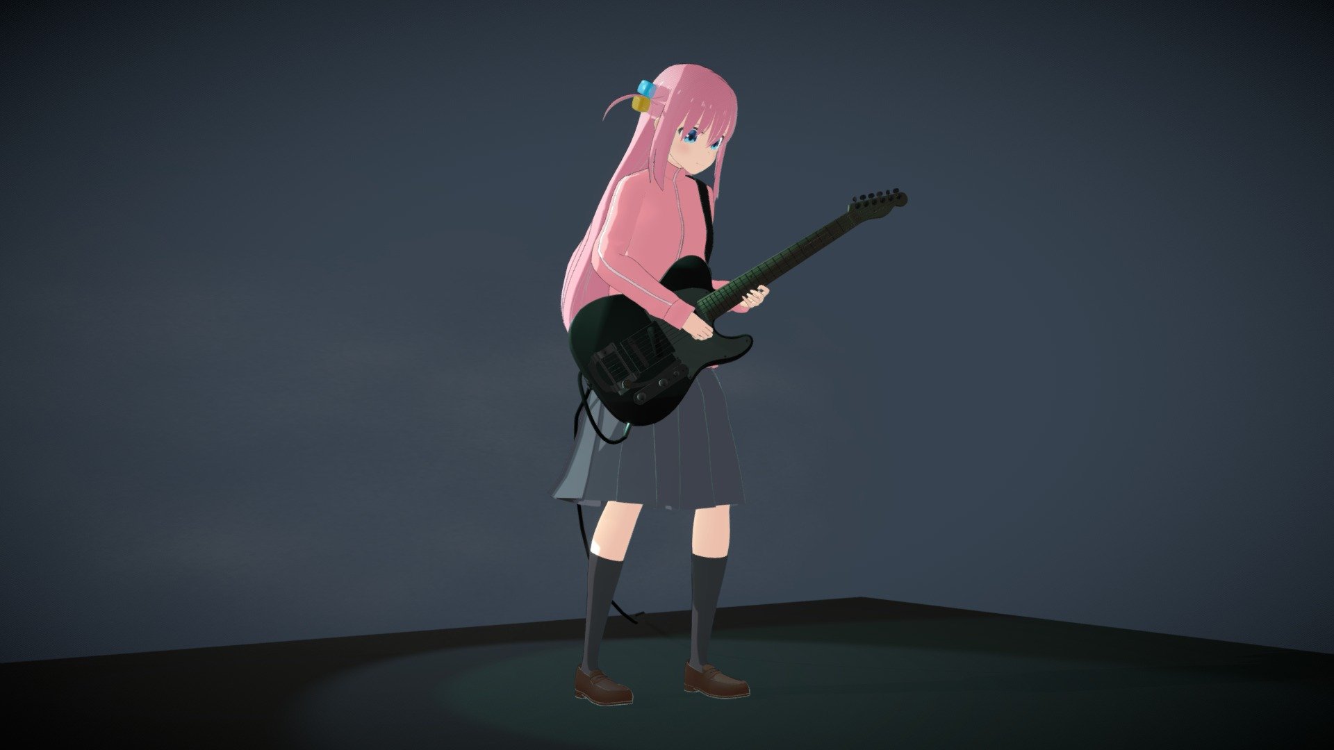 I created Goto Hitori of Bocchi the Rock!

Modeled with Blender.
Guitar and strap borrowed from Blenderkit.

ぼっち・ざ・ろっく！のぼっちちゃんをモデリングしましたー

ギターとストラップはBlenderkitよりお借りしました