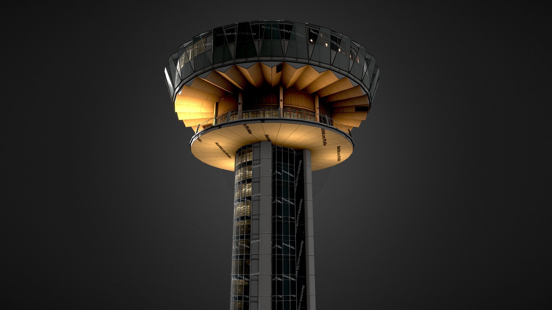 A simplified and low poly recreation of an iconic tower in downtown Singapore. OUE Tower Located at Collyer Quay, it is connected to an overhead bridge that was formerly known as Change Alley Aerial Plaza. 



