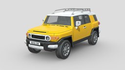 Low Poly Car - Toyota FJ Cruiser automobile, modern, cars, suv, drive, motor, luxury, retro, cruiser, tough, driving, wagon, jeep, wrangler, classic, offroad, outdoor, toyota, old, auto, trail, landcruiser, vehicle, mobile, car, offroader, toyota-fj-cruiser, fjcruiser, fj-cruiser, toyota-fjcruiser