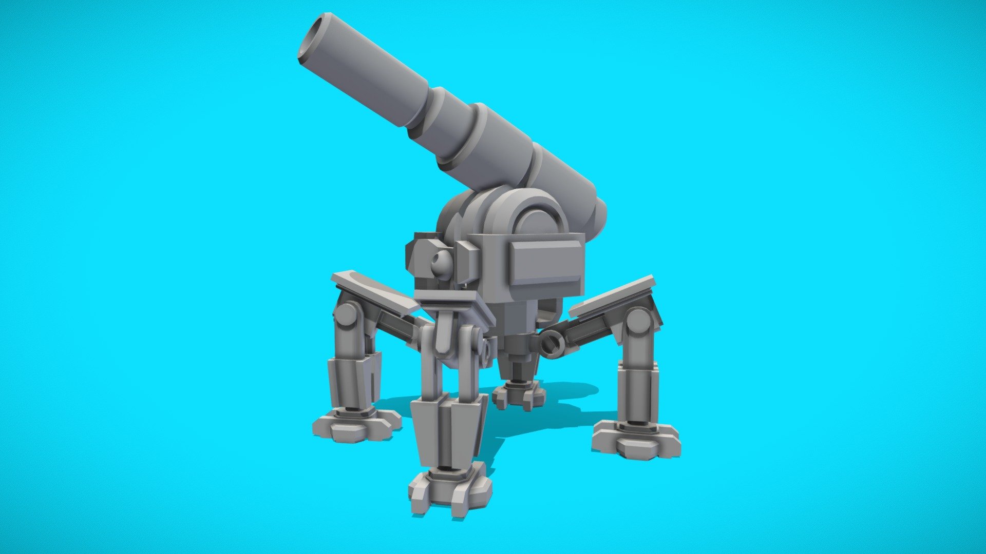 Made in blender, with thisone I wanted to include a decent set of animations that could be easily implemented into a videogame.

The rig includes an IK setup that would make it very easy to make new animations of modify the existing ones.