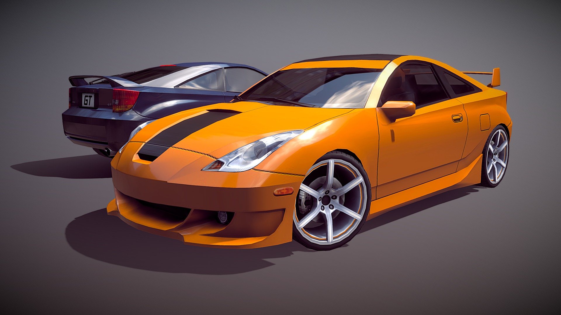 This is an old model from circa 2000ish I made for racing games of that era (PS2).  I was curious to see how something I made 20 years ago would hold up in the Sketchfab renderer.  I am pretty pleased with the results overall.

This model was made before i knew a lot of tricks in modelling, such as using billboards to do details like badges.  There was no normal mapping back then either&hellip;  

I had always loved this car, I still do.  This project almost makes me want to remake this model a bit more hirez.  Maybe someday&hellip;