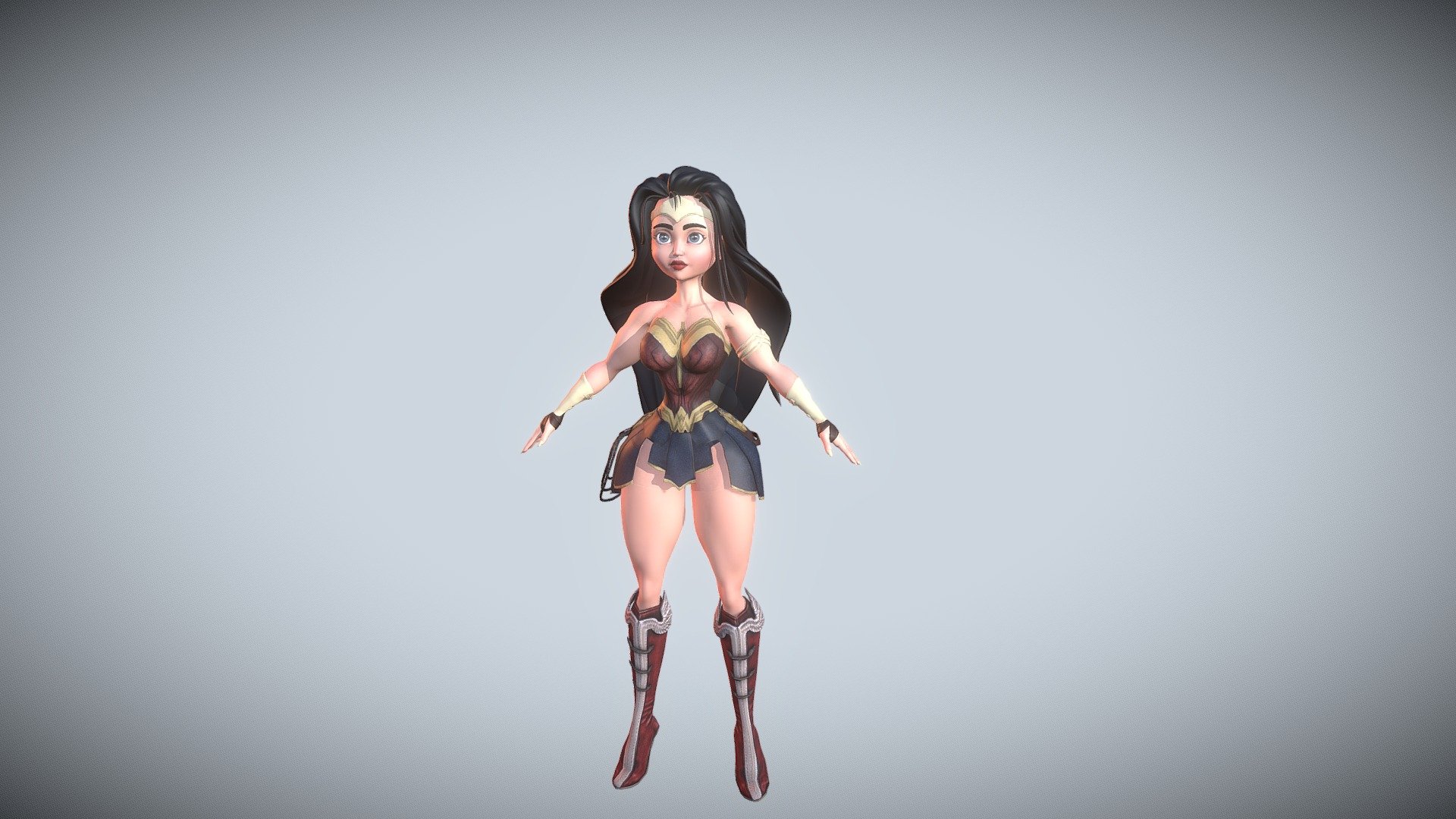 Marvel cartoon Character Wonder Woman.