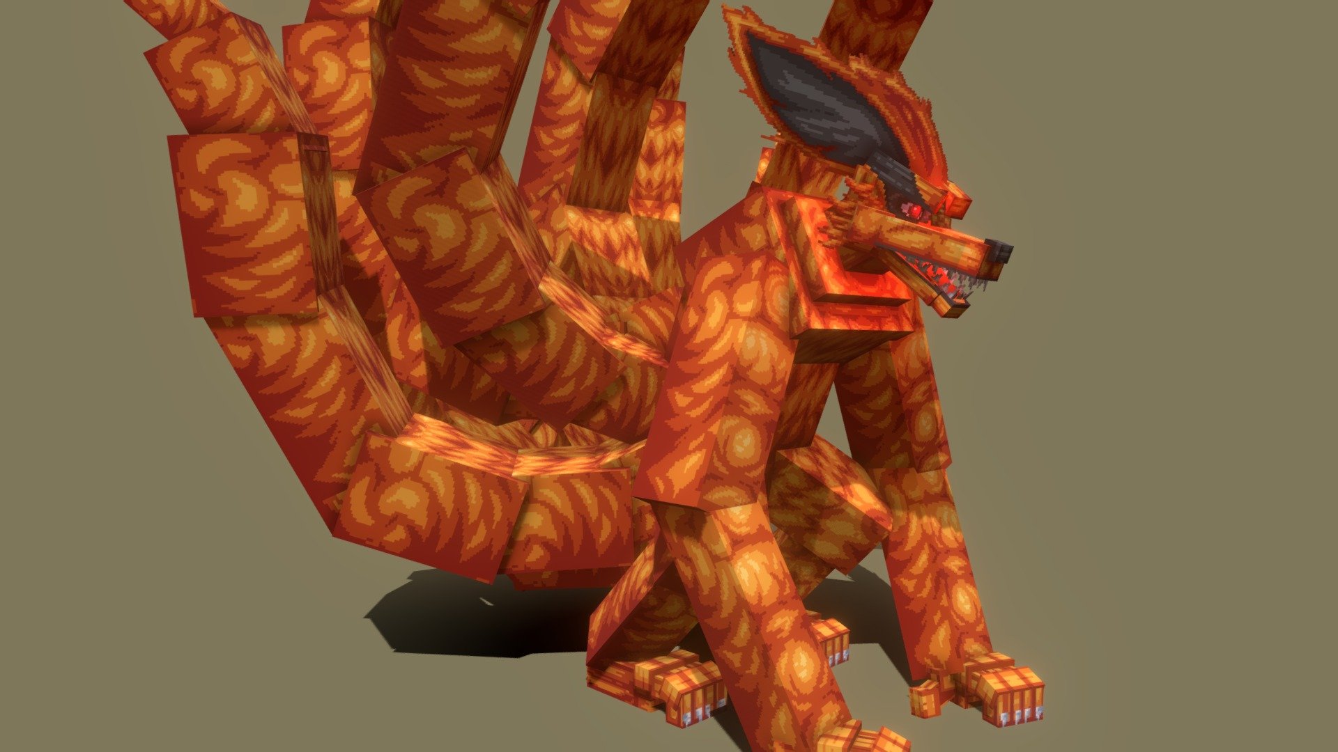 Kurama (九喇嘛), more commonly known as the Nine-Tails (九尾, Kyūbi), was one of the nine tailed beasts. Centuries of being regarded as a mindless monster and sought after as a tool for war caused Kurama to hate humans.