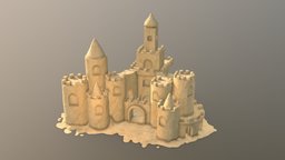 Sand Castle castle, toy, fun, event, sand, beach, recreation, noai