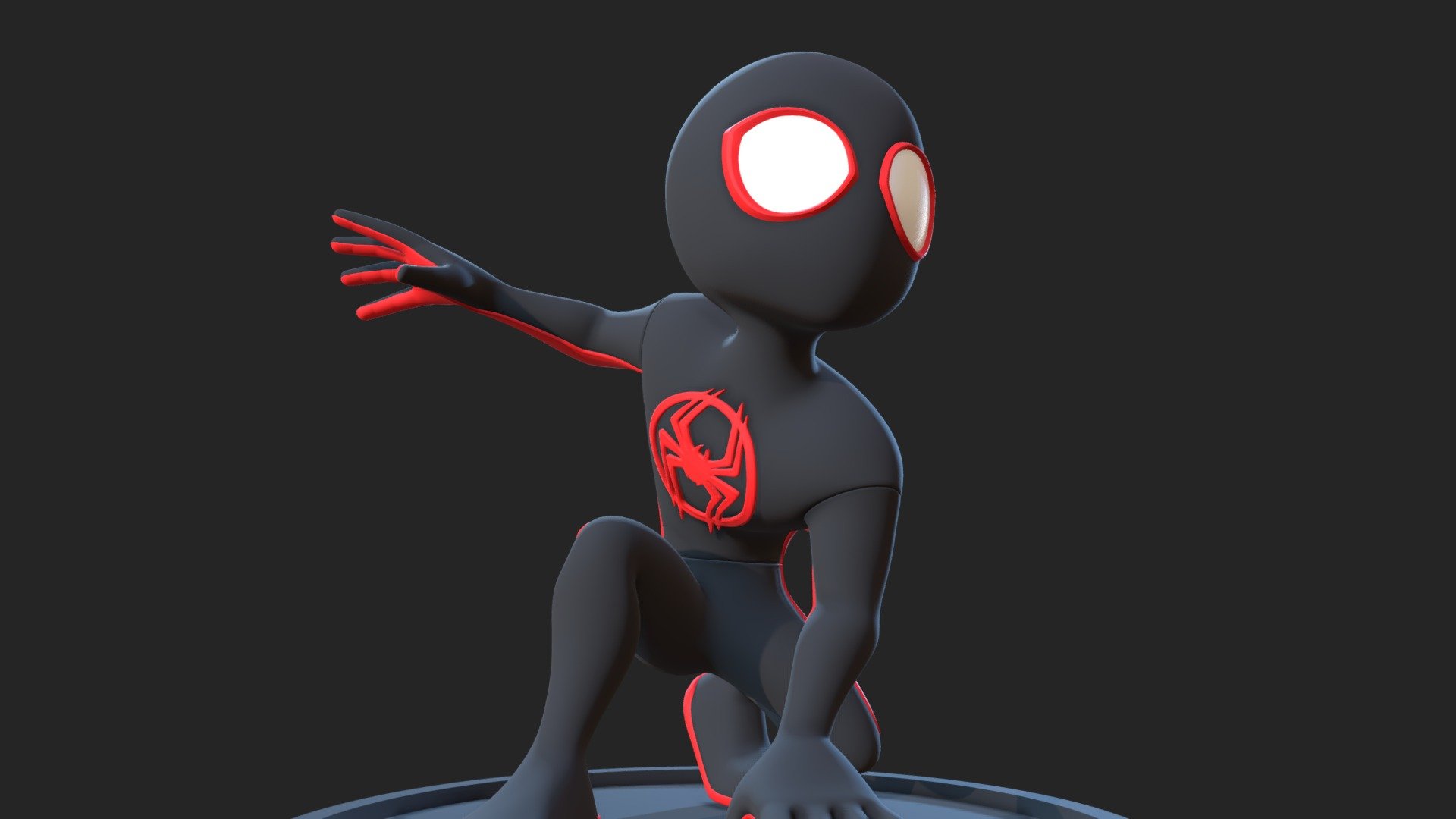 Miles Morales from Across the Spider-Verse, made in Blender.

Purchased version includes:

1) 3D print ready model:




Splitted model: sliced and keyed pieces ready for printing (suitable for PLA)

Full model: (suitable for Resin)

2) Rigged T-pose model:




low poly base mesh, rigged, T pose

2K textures

**3) HD render, video **

Include:
.Blend
.Fbx
.STL

render on Artstation