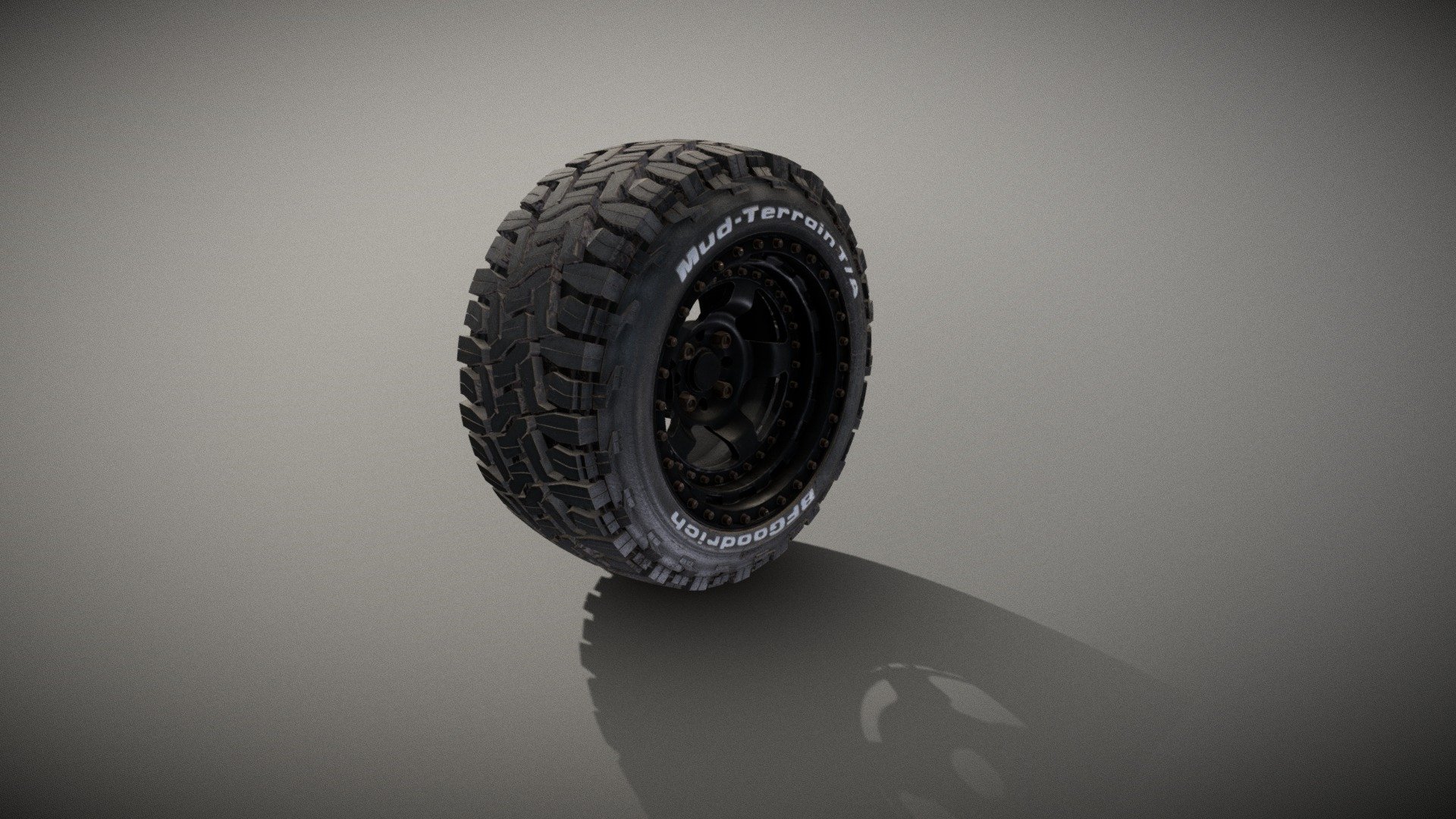 pbr textured model of a offroad tire with light dirt, mud and age details on it.
many details and realistic look makes this tire ideal for high quality animations or real time applications.