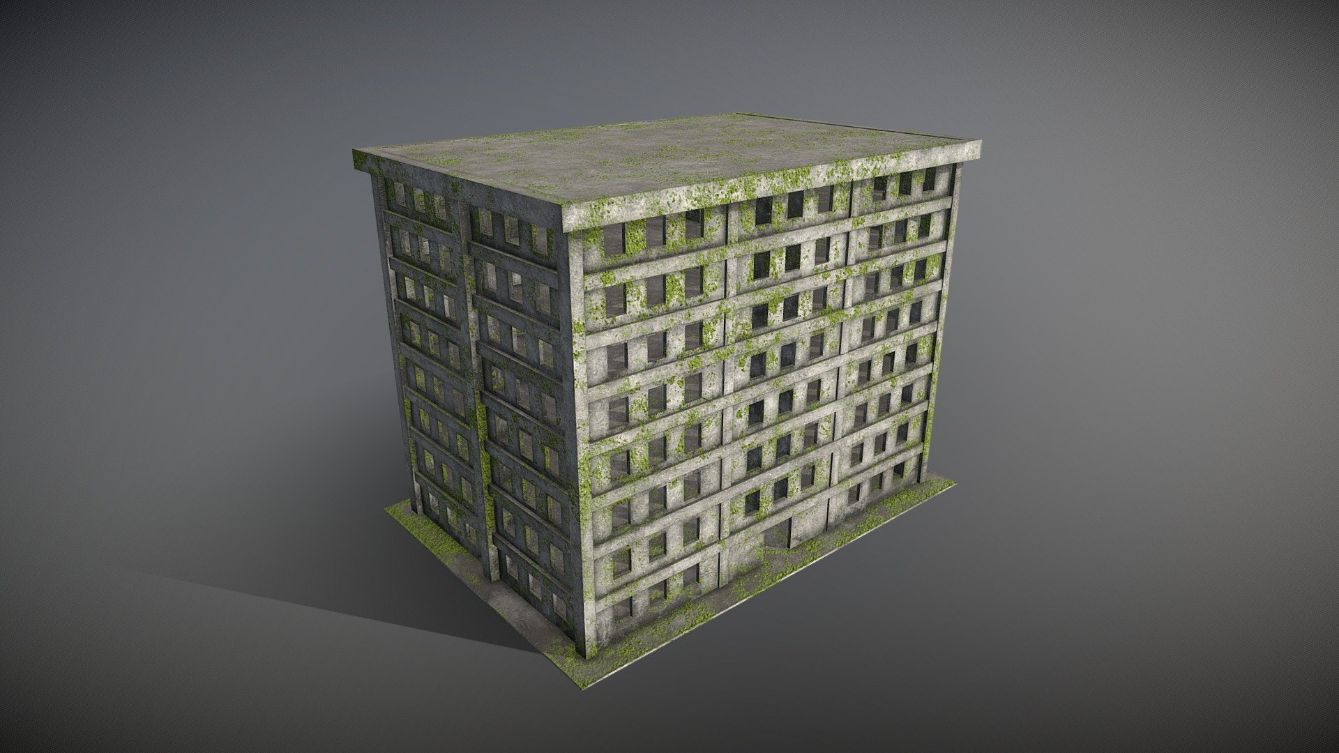 Enterable Skyscraper with stairs inside, 4096 pbr material with dx normalmap.