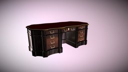 Fancy Victorian Desk office, victorian, ornate, desk, study, furniture, victorian-furniture, victorian-era