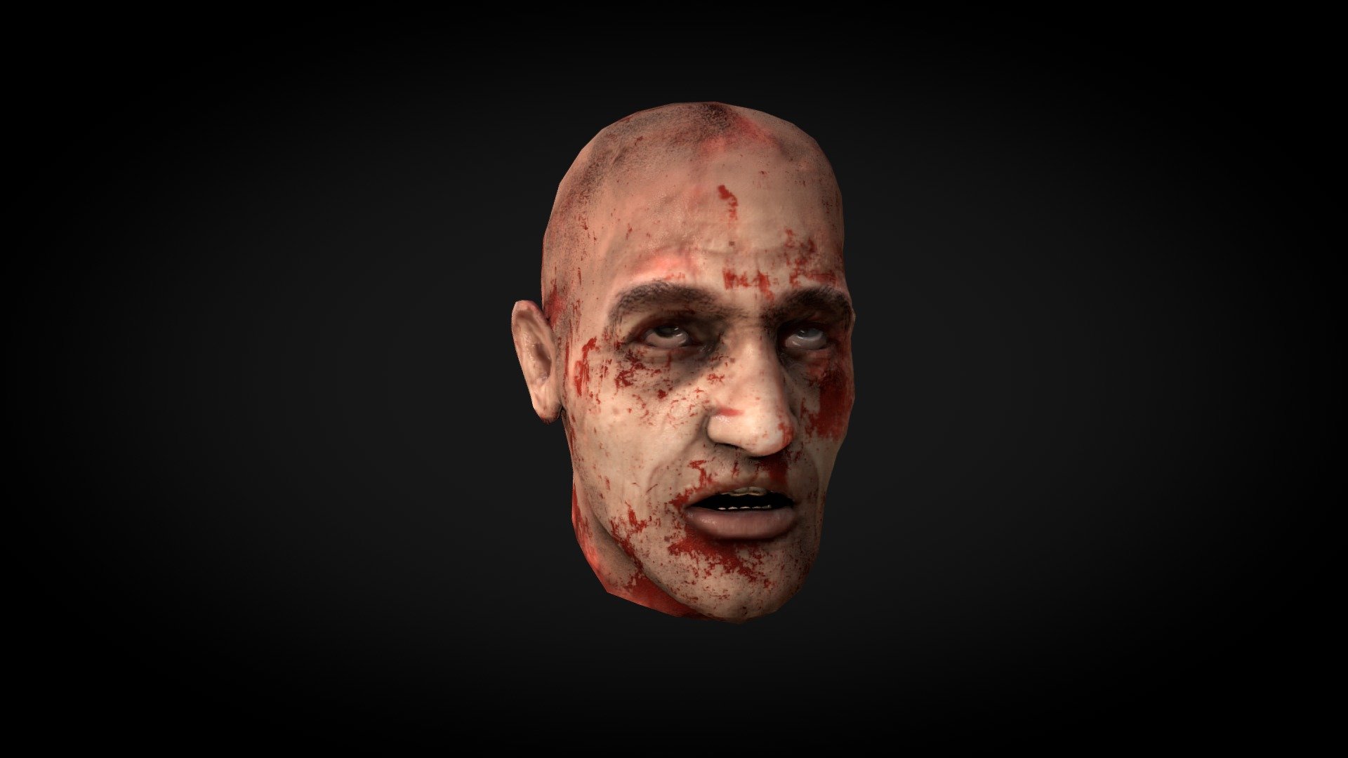 Warning! 18+

Lowpoly Game-ready model of severed human male head.

Model = 3916 tris





head= 1988 tris




eyes=140tris




teeth = 1788



Textures 2048x2048 (1 texture sheet)




Albedo map

Metalness map

Roughness map

Scattering map

Transluency

Normal map

AO map

Specular

Fbx, obj, 3ds max file included



it's just an object made of polygons, no one was hurt. :)
