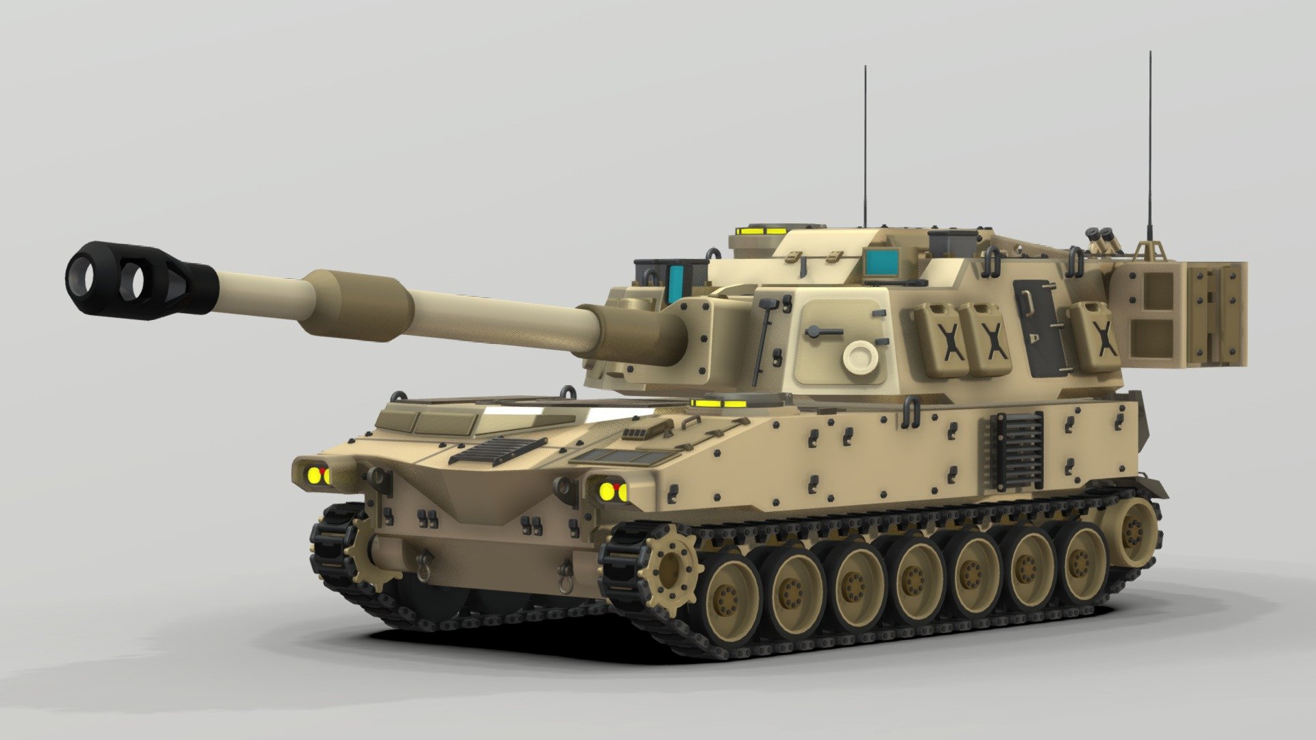 The M109 is an American 155 mm turreted self-propelled howitzer, first introduced in the early 1960s to replace the M44. It has been upgraded a number of times, most recently to the M109A7. The M109 family is the most common Western indirect-fire support weapon of maneuver brigades of armored and mechanized infantry divisions.