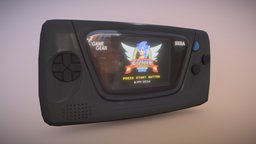 Sega Game Gear autodesk, gaming, sonic, retro, console, sega, quixel, max, 1990s, gamegear, unity, unity3d, game, 3ds, gear