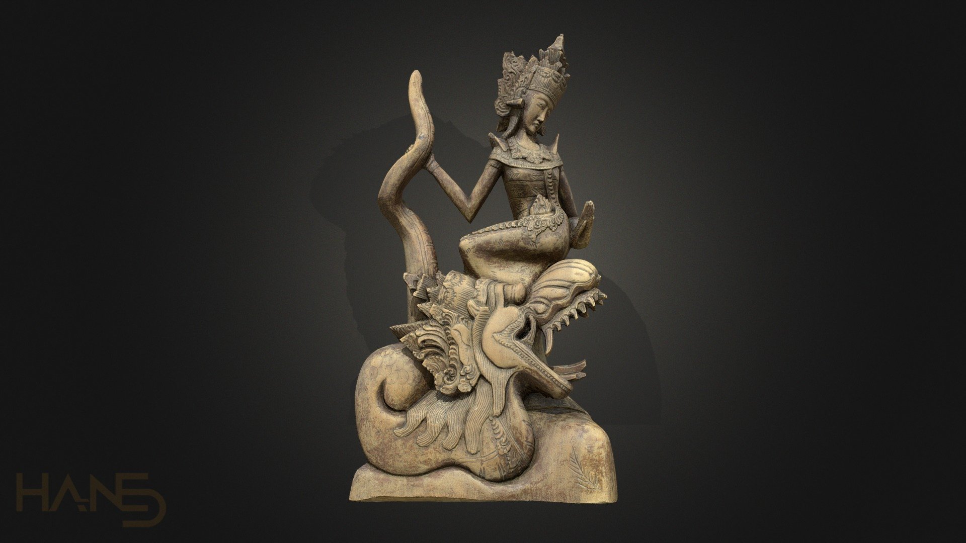 3d scanned statue (Canon 600D, Agisoft, Blender, Substance Painter). This model is lowpoly (only ~40.000 K faces), and can be used in broadcast, advertising, photorealistic (game/architectural) environments etc.

Equipment used: Canon 600D (used around 400 photos),phototent+turntable,dual softbox lighting.

Software used: Agisoft Photoscan, Blender, Substance Painter -and B2M (for the Roughness map), Photoshop.

Mesh/Texture specs:
40K triangles. 
The model uses a Metal/Roughness PBR textureset (Basecolor, Roughness, AO and Normal). A 4K and 2K textureset is added as well as the original 8K Basecolor map.



Follow me on Twitter | 
** Instagram | Artstation**


