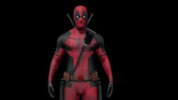 Deadpool - Static | No Rig | GameReady marvel, deadpool, character, gameasset, gameready