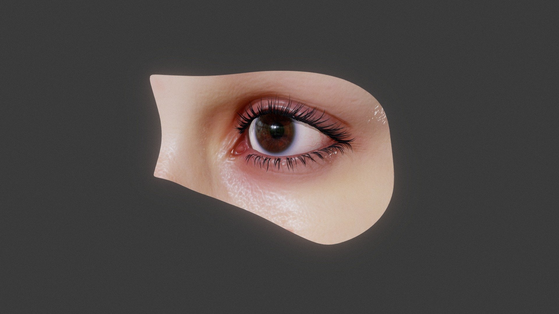 Realistic human eye made in Blender 2.90