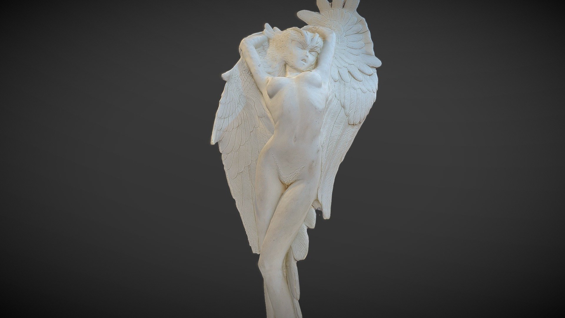 妖鳥シレーヌ  japanese animation 「Devilman」 figure
Photogrammetry from 594 photos, original polygon is 1.3 million,reduced to 1/4 for Sketchfab.

惡魔人第一個遇到的刺客。體型和臉很美，美麗潔白的翅膀從頭上長出來，手腳是猛禽的爪子。