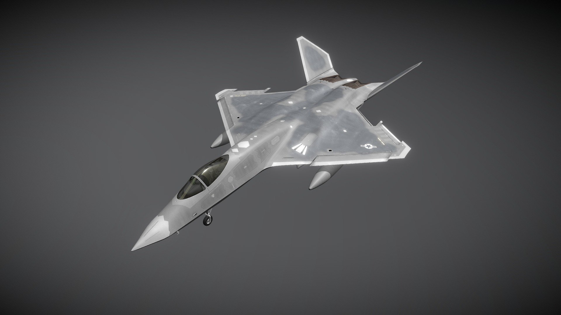 Theoretical production version of the F-23 Black Widow based off of Northrop Grumman production drawings.