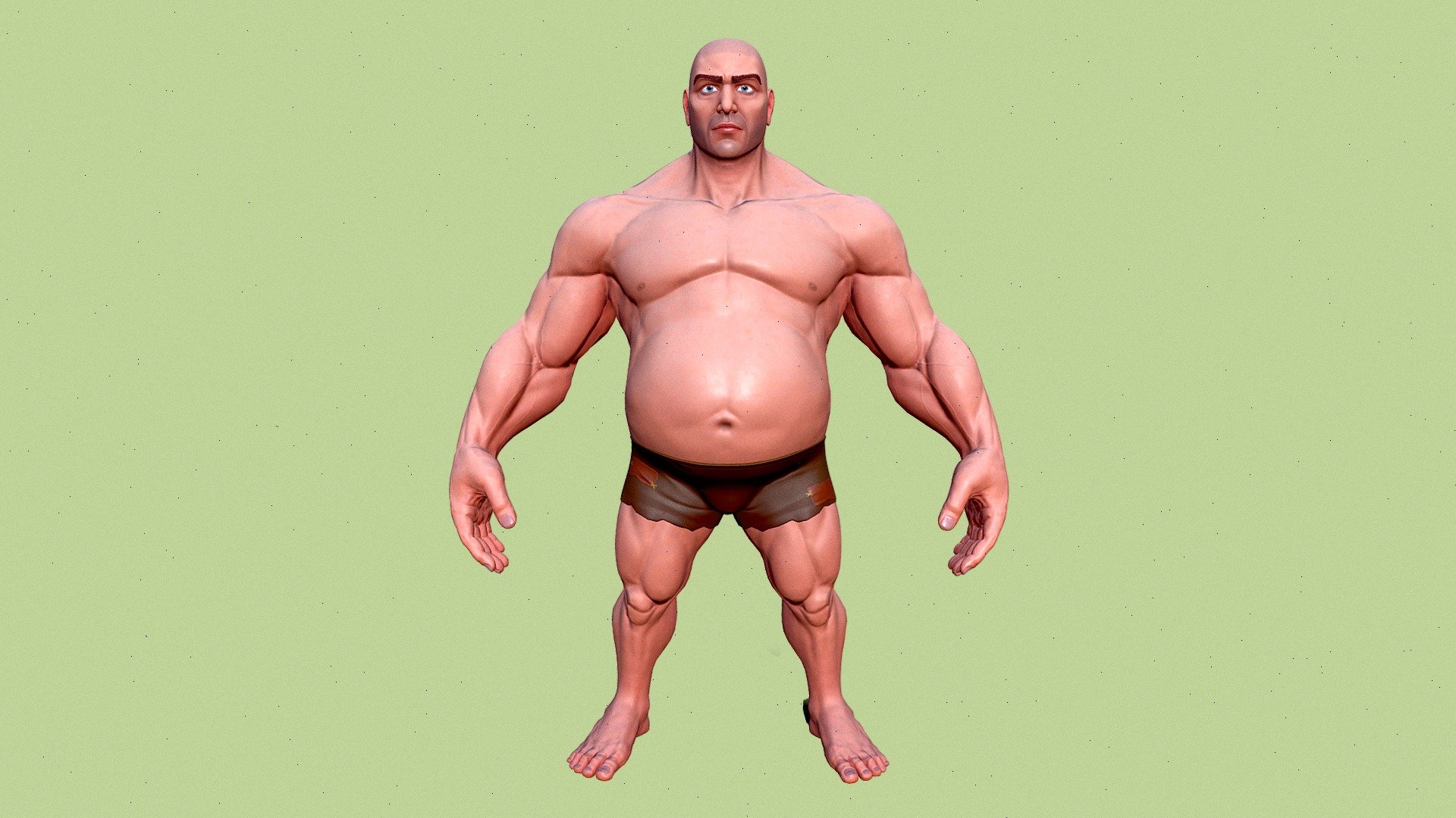 Stylized Fat Man Anatomy Game Model
Link Model:







https://artstn.co/m/p0583  <<<




The file was created in Maya 2020 Arnold materials and bitmap images are also inside.

Game ready model at 42K Tris + UV + Texture + OBJ + FBX.

I listen to all questions and requests, thank you