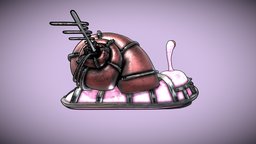 Mecha Snail mechanic, snail, toon, mechanical, tech, robotic, shell, cosmic, mecha, cyborg, metal, iron, eevee, snail-cartoon-l, character, sci-fi, futuristic, technology, creature, animation, cycles, anime, robot, rigged, snail-shell, sciencee-fiction