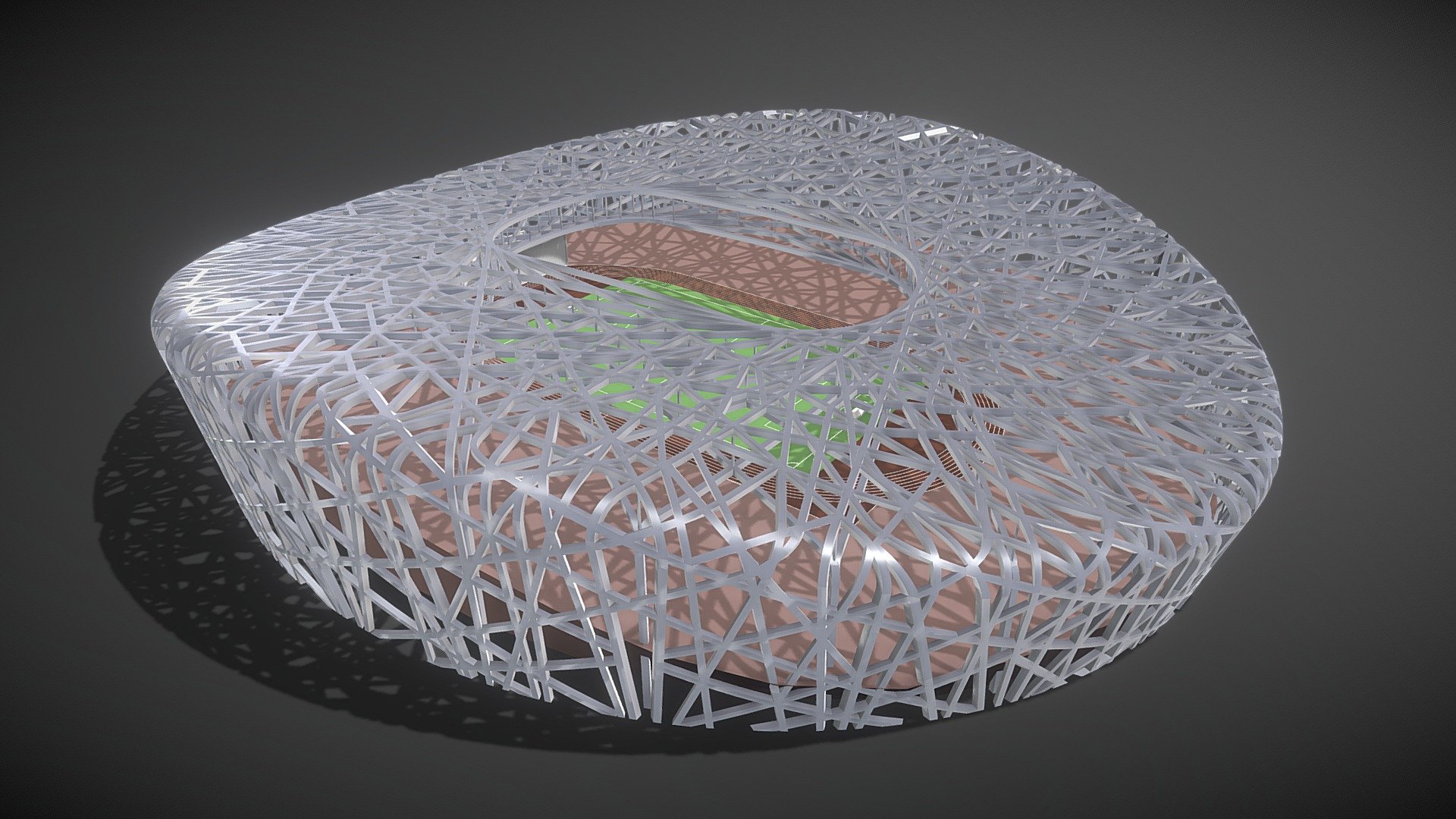Beijing National Stadium

Triangles: 148800 Vertices: 86800

(Viewer Setting above are just a preview and may vary drastically depending on your lighting and shading setup on the final application)

If you have any questions, please feel free to contact me.
 
E-mail: zhangshangbin1314159@gmail.com
